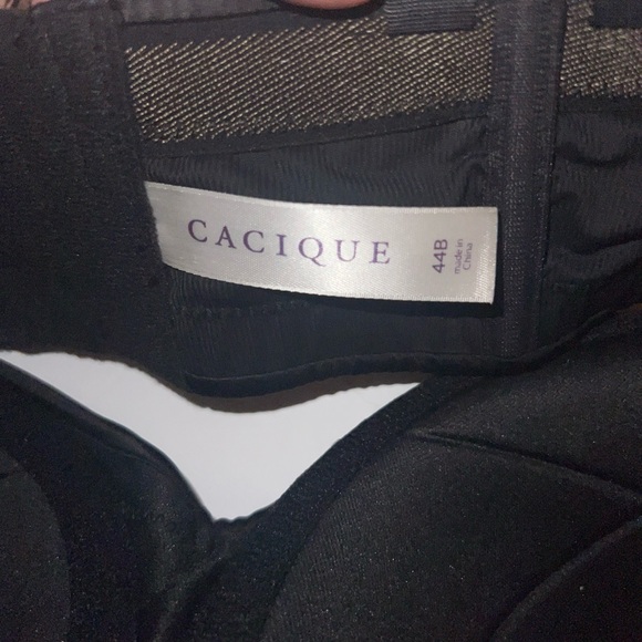 Lane Bryant Cacique Lightly Lined Strapless Multi-Way Underwire Black Bra 44B - Picture 6 of 6